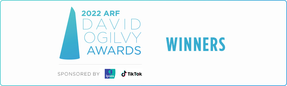 ARF David Ogilvy Award Winners